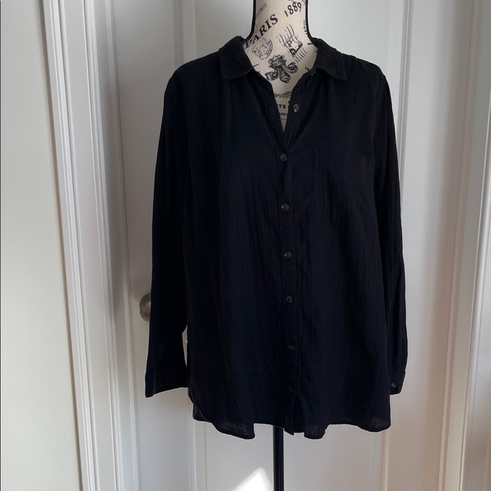 Black Button-Up Shirt